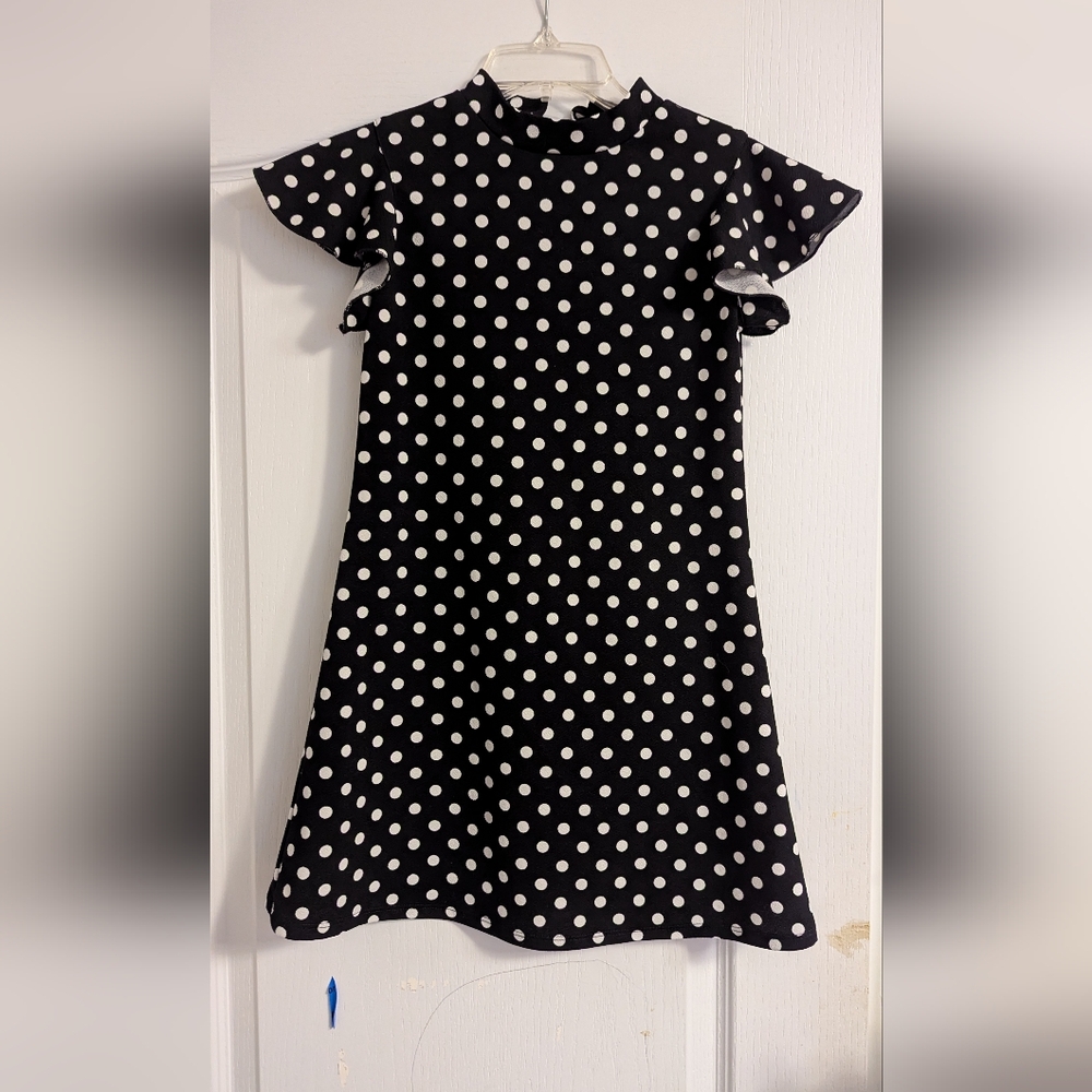 Polka Dot Dress - Black and White